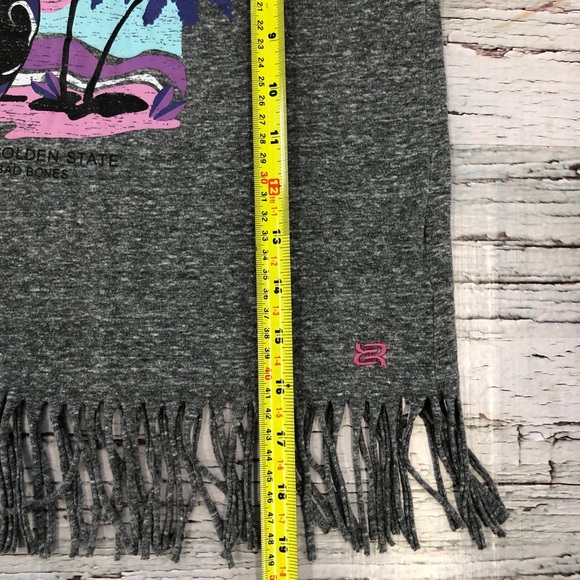 Badbones Girls Tank Top with fringes Size 14 - Picture 5 of 6